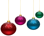 Christmas Snowy Balls PNG